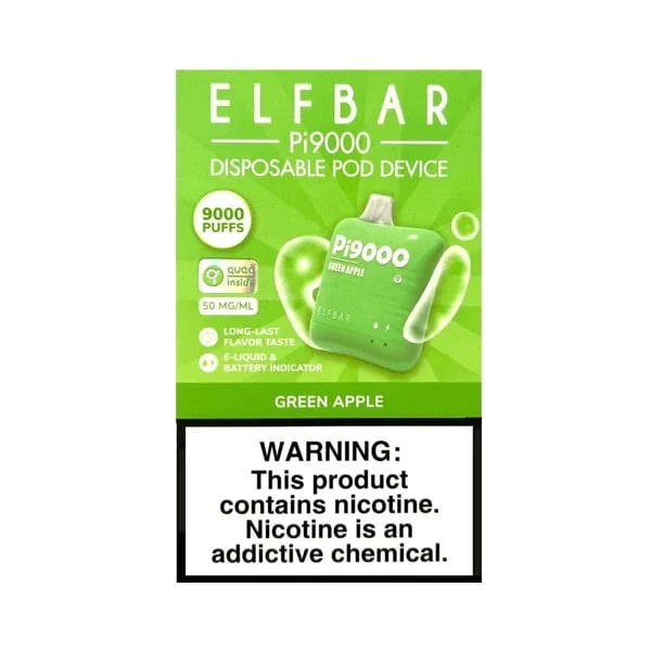 ELFBAR Pi9000 Green Apple